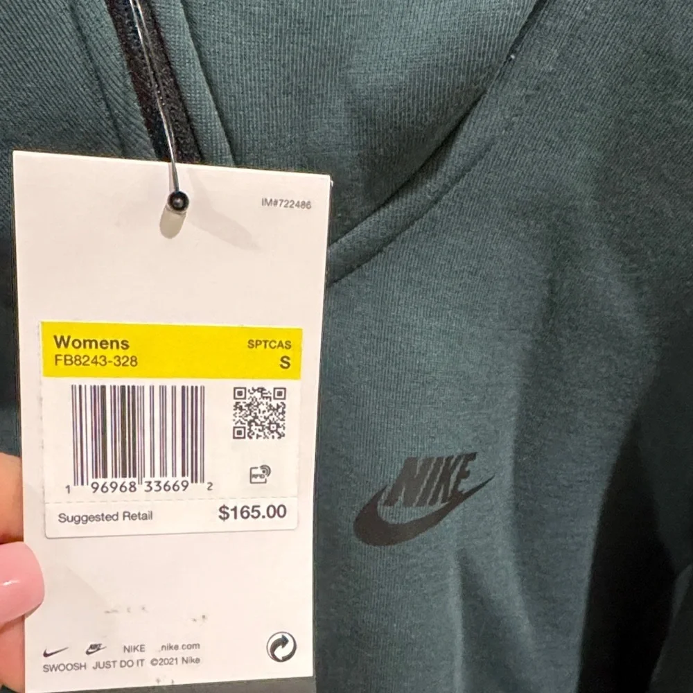Nike Forest Green Zip-Up Hoodie